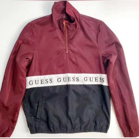 Guess Windbreaker. Light weight, side pockets. Polyester. Size S. EUC - Picture 1 of 2
